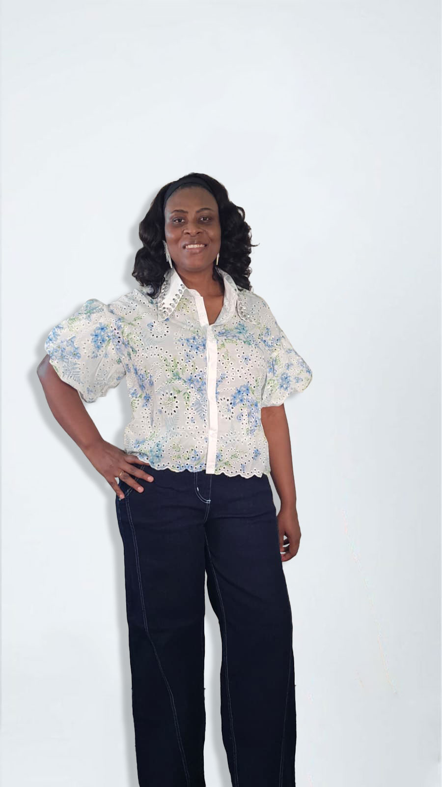 Orchid Elegance blouse
