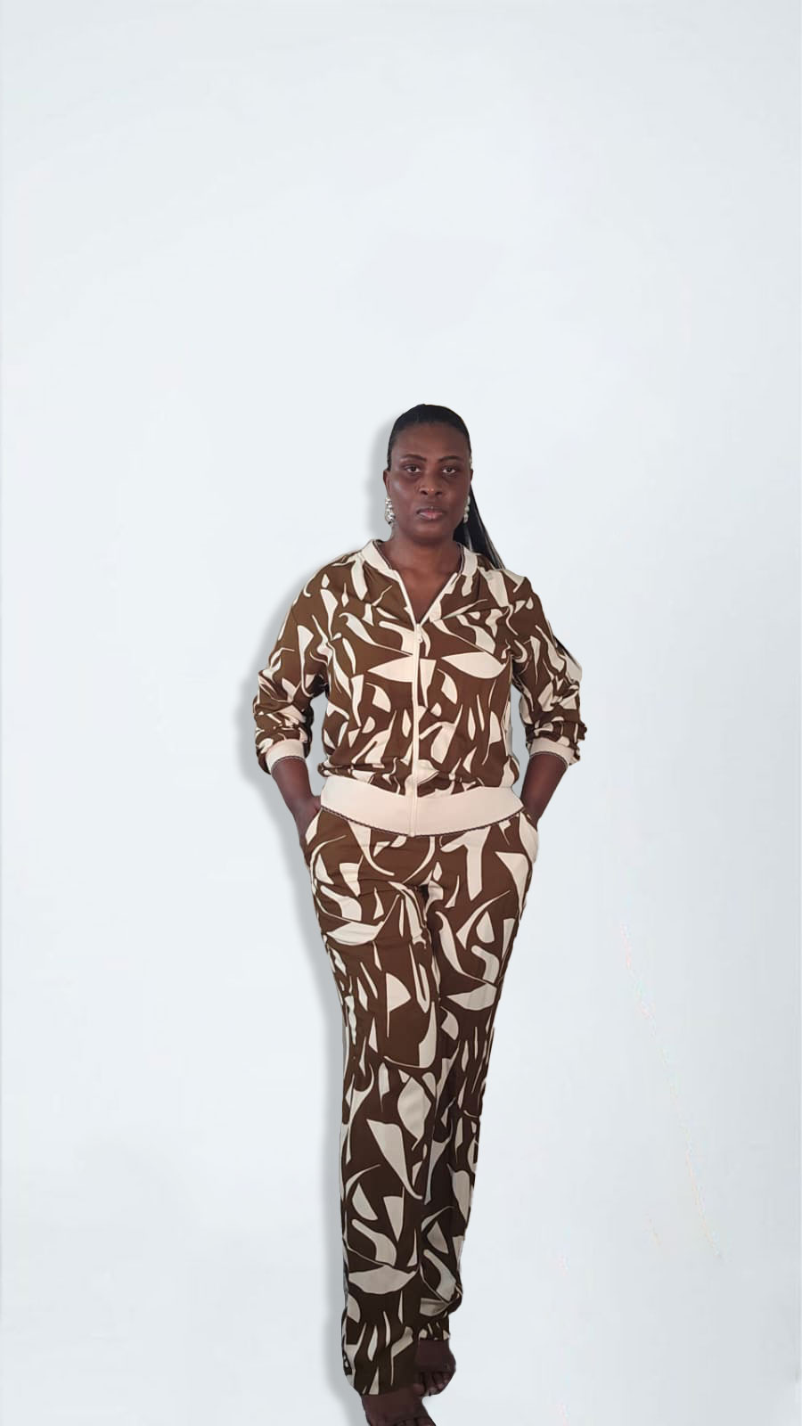 Patterned 2 pc Tracksuit